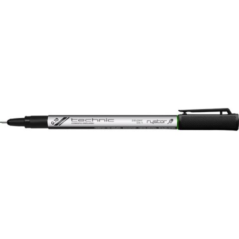 Cienkopis kreślarski Rystor Technic 0.1mm zielony Rystor Cienkopis kreślarski Rystor Technic 0.1mm zielony Rystor