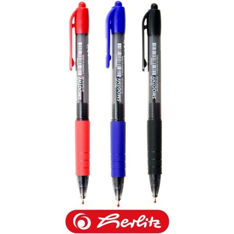 Długopis żelowy Herlitz Smoothy 0.7mm czerwony Herlitz Długopis żelowy Herlitz Smoothy 0.7mm czerwony Herlitz