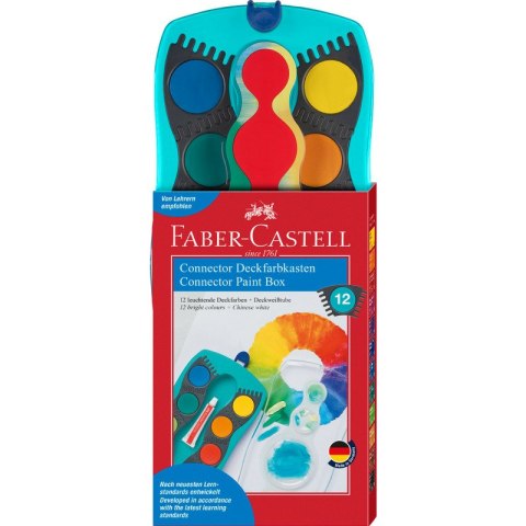 Farby akwarelowe Faber-Castell Connector 12 kolorów Faber-Castell Farby akwarelowe Faber-Castell Connector 12 kolorów Faber-Castell