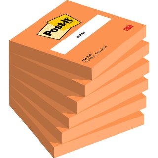 Karteczki Post-it 76x76mm (654-NO) jaskrawopomarańczowe (100) Post-it