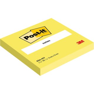 Karteczki Post-it 76x76mm (654-NY) jaskrawożółte (100) Post-it