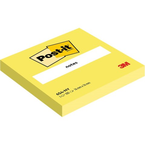 Karteczki Post-it 76x76mm (654-NY) jaskrawożółte (100) Post-it Karteczki Post-it 76x76mm (654-NY) jaskrawożółte (100) Post-it