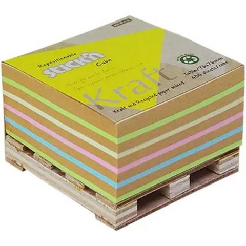 Karteczki Stick'n 76x76mm Kraft 5 kolorów (400) STICK'N Karteczki Stick'n 76x76mm Kraft 5 kolorów (400) STICK'N