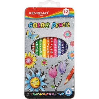 Kredki ołówkowe Keyroad Color Pencil 12 kolorów KEYROAD