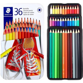 Kredki ołówkowe Staedtler metalowe pudełko 36 kolorów Staedtler