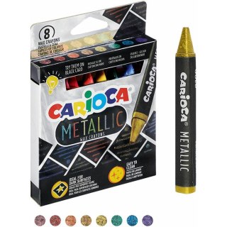 Kredki świecowe Carioca Metallic 8 kolorów CARIOCA