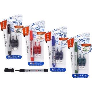 Marker do tablic MemoBe MM010 (+ 2 tusze) czerwony MemoBe