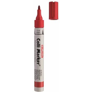 Marker permanentny Herlitz Colli-Marker czerwony Herlitz
