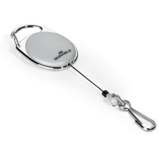 Mechanizm ściągający Durable Jojo Style z karabińczykiem szary Durable