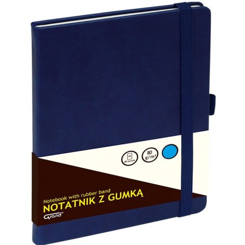 Notatnik Grand A5/80k kratka granatowy Grand Notatnik Grand A5/80k kratka granatowy Grand