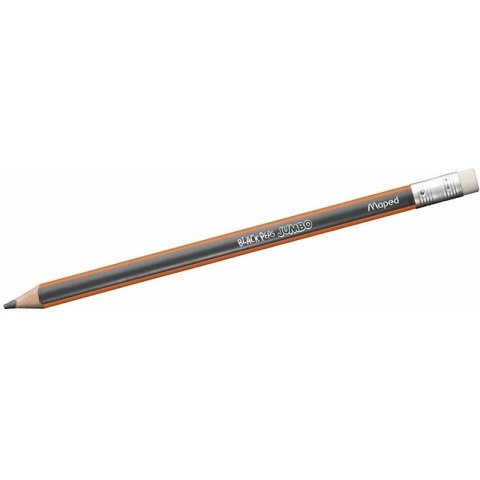 Ołówek Maped Black'Peps Jumbo HB z gumką Maped Ołówek Maped Black'Peps Jumbo HB z gumką Maped
