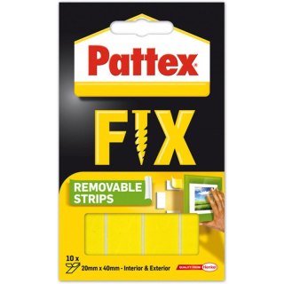 Paski montażowe Pattex Fix 20x40mm usuwalne (10) Pattex