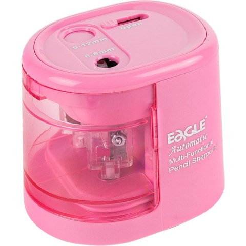 Temperówka na baterie Eagle EG-5161USB 2 otwory różowa Eagle Temperówka na baterie Eagle EG-5161USB 2 otwory różowa Eagle