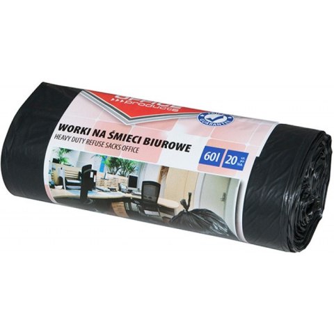 Worki na śmieci Office Products 60L LDPE czarne (20) Office Products Worki na śmieci Office Products 60L LDPE czarne (20) Office Products