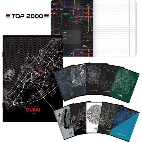Zeszyt Top 2000 Monochrome Mapping A5/96k linia Top 2000 Zeszyt Top 2000 Monochrome Mapping A5/96k linia Top 2000