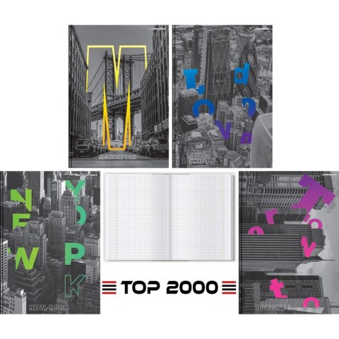 Brulion Top 2000 City A4/96k kratka Top 2000 Brulion Top 2000 City A4/96k kratka Top 2000