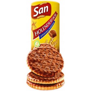 Ciastka San Łakotki Holenderskie 170g w czekoladzie SAN