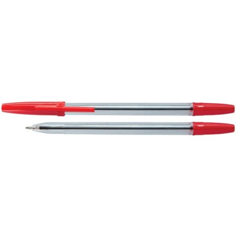 Długopisy Office Products 1.0mm czerwone (50) Office Products