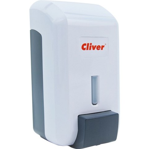 Dozownik do mydła Cliver biało-szary Cliver Dozownik do mydła Cliver biało-szary Cliver