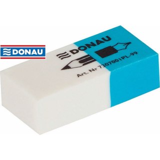 Gumka Donau 41x18x11mm niebiesko-biała Donau