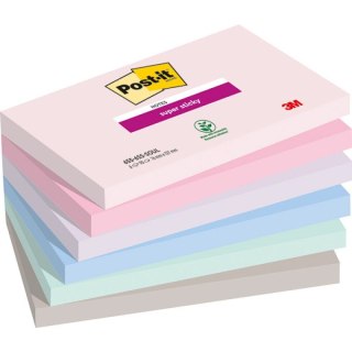 Karteczki Post-it Super Sticky 76x127mm (655-6SS-SOUL) 6 kolorów (6x90) Post-it