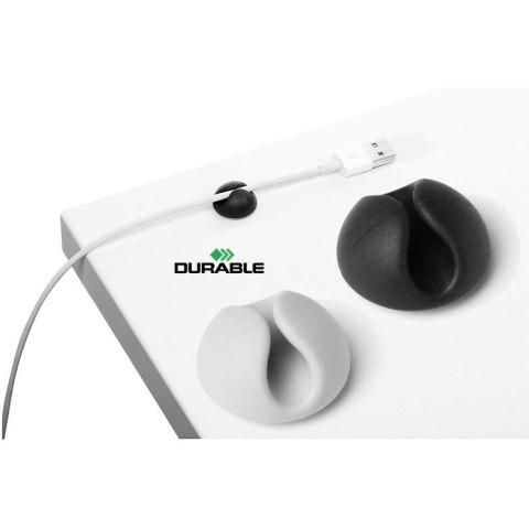 Klipsy do kabli Durable Cavoline Clip 1 grafitowe (6) Durable Klipsy do kabli Durable Cavoline Clip 1 grafitowe (6) Durable