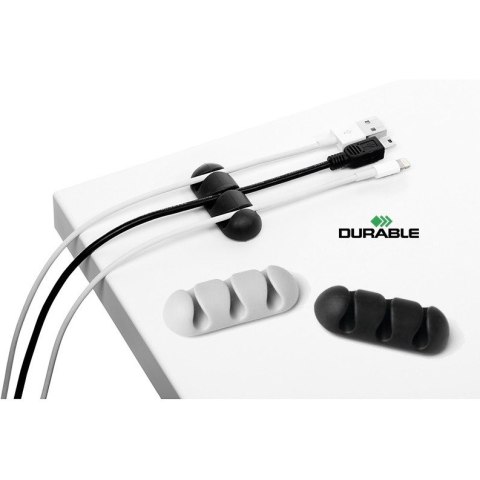 Klipsy do kabli Durable Cavoline Clip 3 grafitowe (2) Durable Klipsy do kabli Durable Cavoline Clip 3 grafitowe (2) Durable