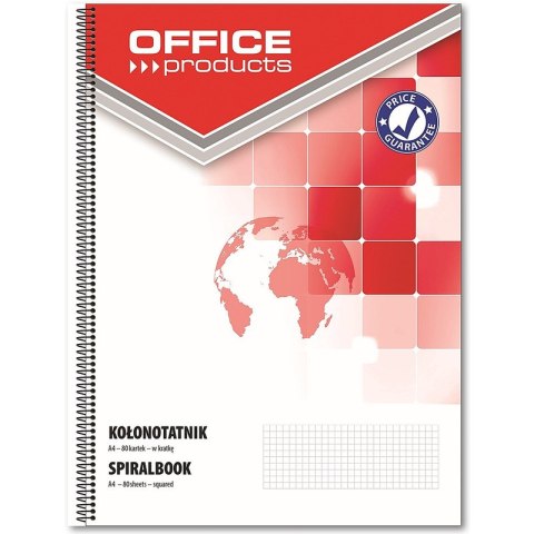 Kołonotatnik Office Products A4/80k kratka Office Products Kołonotatnik Office Products A4/80k kratka Office Products
