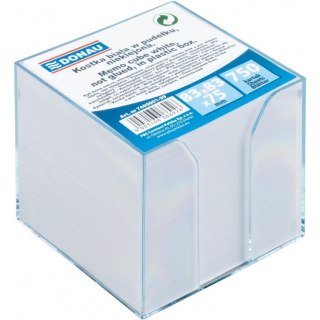 Kostka papierowa w pojemniku Donau 92x92x82mm nieklejona biała Donau