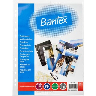 Koszulki na zdjęcia Bantex 10x15cm/100µm krystaliczne (10) Bantex