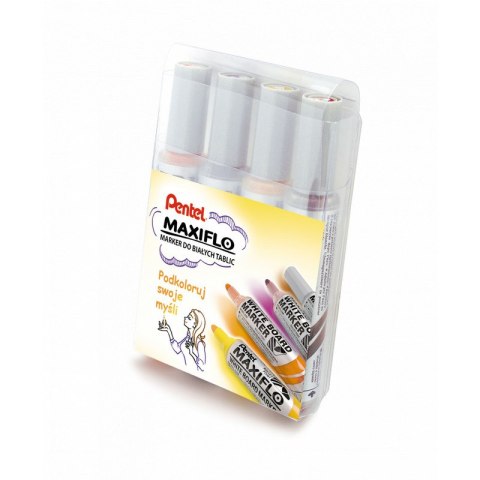 Markery do tablic Pentel Maxiflo MWL5M 4 kolory Pentel Markery do tablic Pentel Maxiflo MWL5M 4 kolory Pentel