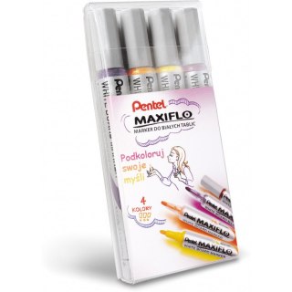 Markery do tablic Pentel Maxiflo MWL5S 4 kolory Pentel