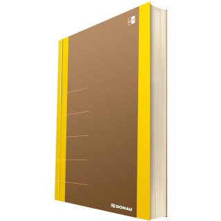 Notatnik Donau Life 165x230mm 80k kratka żółty Donau