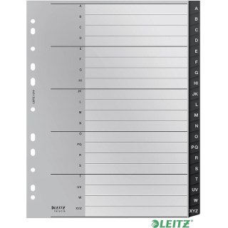 Przekładki PP Leitz Recycle A4 Maxi A-Z czarne Leitz