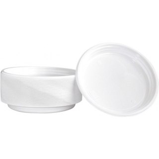 Talerz plastikowy Office Products śr.22cm biały (100) Office Products