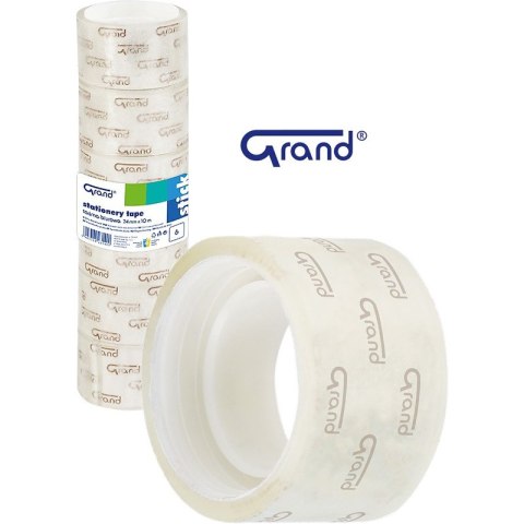 Taśma biurowa Grand 24mm/10m transparentna (6) Grand Taśma biurowa Grand 24mm/10m transparentna (6) Grand
