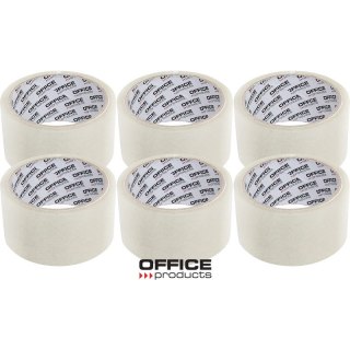 Taśma pakowa Office Products 48mm/50y Hot-melt transparentna (6) Office Products