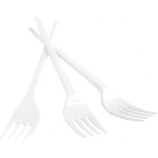 Widelec plastikowy Office Products 17cm biały (100) Office Products