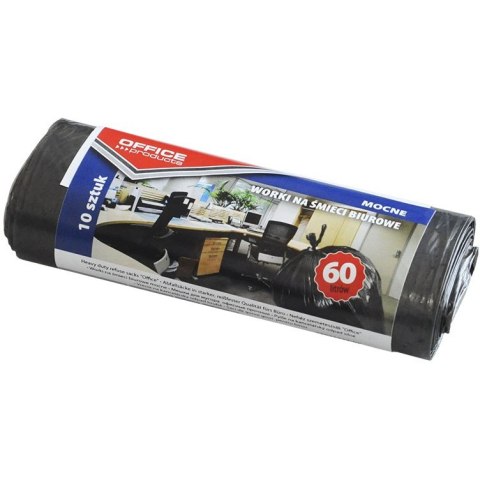Worki na śmieci Office Products 60L LDPE czarne (10) Office Products Worki na śmieci Office Products 60L LDPE czarne (10) Office Products
