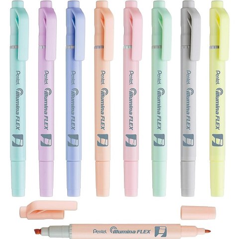 Zakreślacz Pentel Illumina Flex SLW11P szary Pentel Zakreślacz Pentel Illumina Flex SLW11P szary Pentel