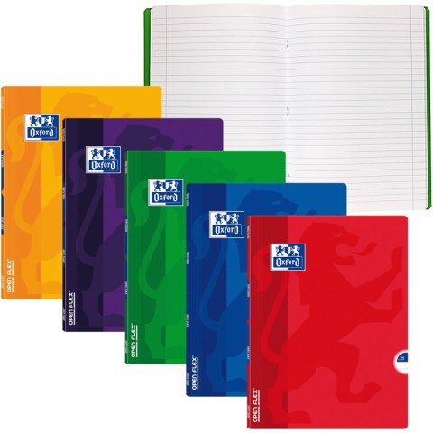 Zeszyt Oxford Openflex A4/60k linia mix kolorów Oxford Zeszyt Oxford Openflex A4/60k linia mix kolorów Oxford