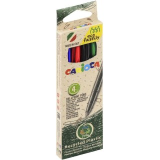 Długopisy Carioca EcoFamily 4 kolory CARIOCA