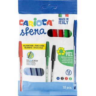 Długopisy Carioca Sfera 10 kolorów CARIOCA