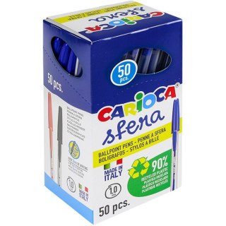 Długopisy Carioca Sfera niebieskie (50) CARIOCA