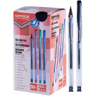 Długopisy żelowe Office Products Classic 0.5mm czarny Office Products
