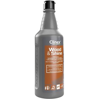 Emulsja CLINEX Wood&Shine, samonabłyszczająca i pielęgnująca podłogi 1l Clinex