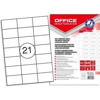 Etykiety Office Products A4 70x42.3mm białe (100) Office Products
