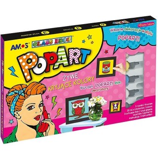 Farby witrażowe Amos Popart 22ml x6 kolorów Amos