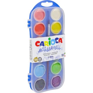 Farby wodne Carioca Acquarell 12 kolorów CARIOCA