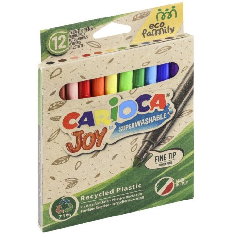 Flamastry Carioca Joy EcoFamily 12 kolorów CARIOCA Flamastry Carioca Joy EcoFamily 12 kolorów CARIOCA